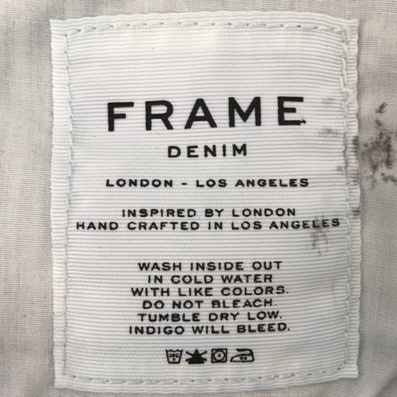 FRAME DENIM Raw Hem Catamaran Jean Skirt sz 27 - Picture 12 of 15